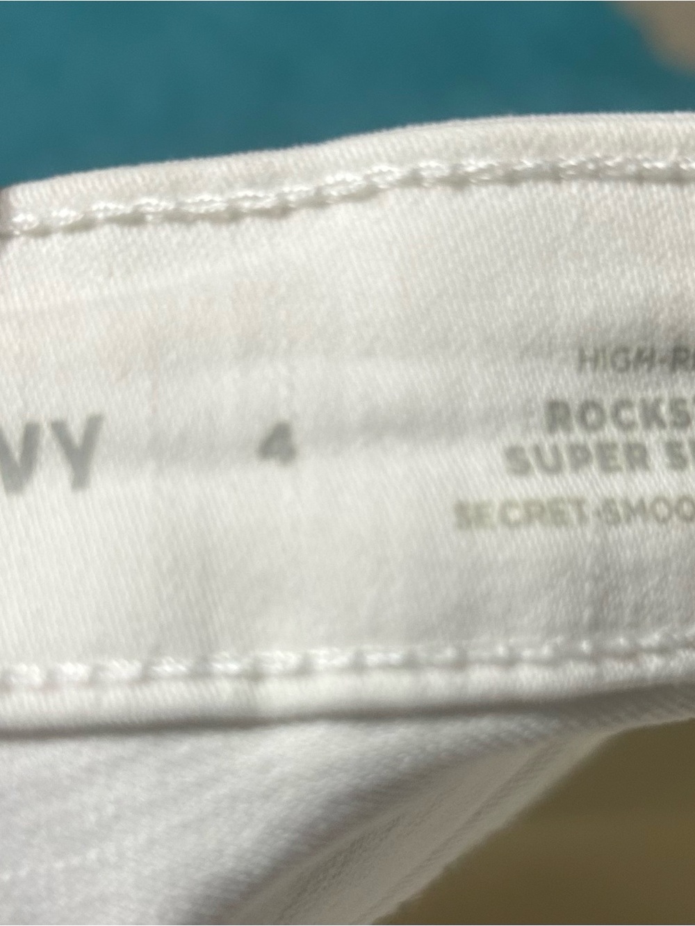 Old NavyWhite Rockstar Super Skinny Jeans Size 4 - Picture 3 of 4